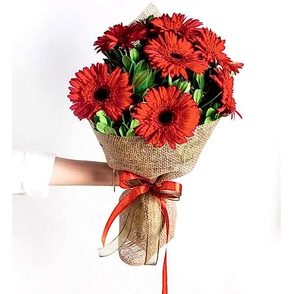 Marmaris Çiçek - Kırmızı Gerbera Buketi