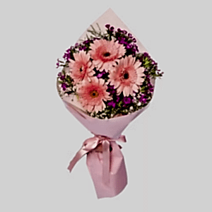  Marmaris Çiçek Gönder - Kır çiçekleri ve Gerbera buketi