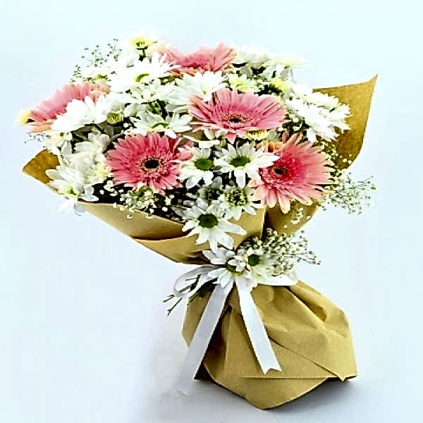  Marmaris Çiçekçiler - Pembe Gerbera papatya buketi